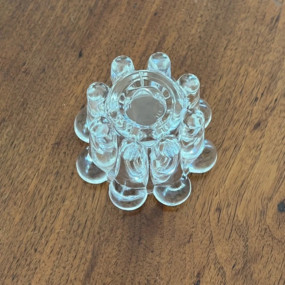 Vintage‎ Midcentury Glass Candle Holder